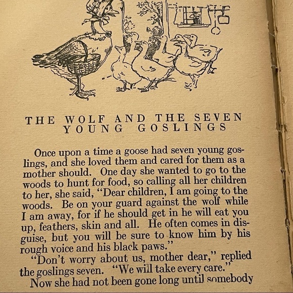 Antique Grimm's Fairy Tales by Brothers Grimm 6 Classic Stories Copyright 1922 - Picture 8 of 16